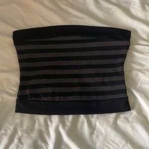 Black + Grey Tube Top